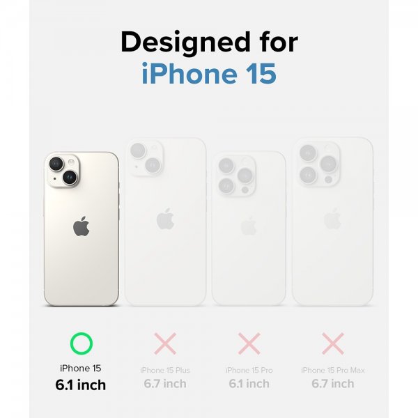 Ringke iPhone 15 Skal Onyx Design Blue Brush