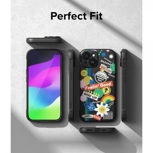 Ringke iPhone 15 Skal Onyx Design Sticker