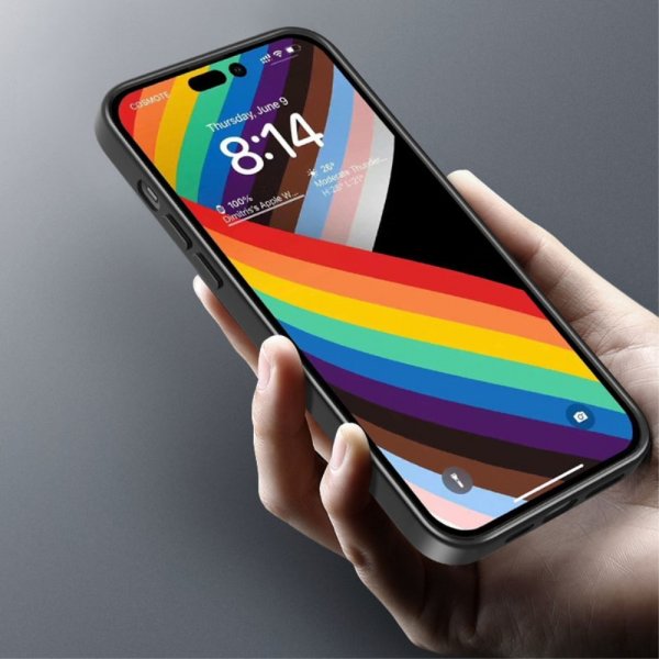 X-Level iPhone 15 Skal Pläterad Kant Svart