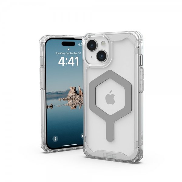 Urban Armor Gear (UAG) iPhone 15 Skal Plyo MagSafe Ice Silver