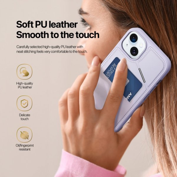 Dux Ducis iPhone 15 Skal Rafi II Series MagSafe Lila