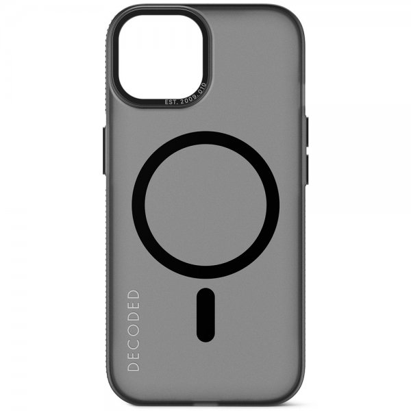 Decoded iPhone 15 Skal Recycled Plastic Clear Case Transparent Svart