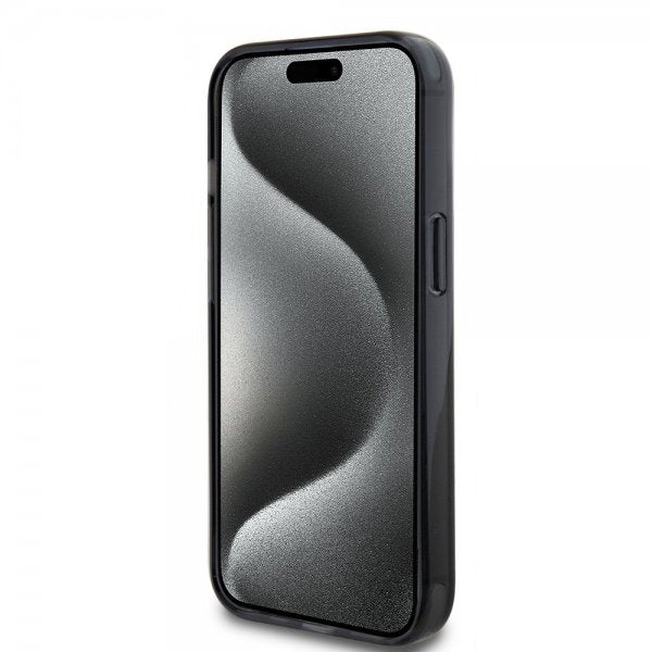Karl Lagerfeld iPhone 15 Skal Ring Stand MagSafe Svart