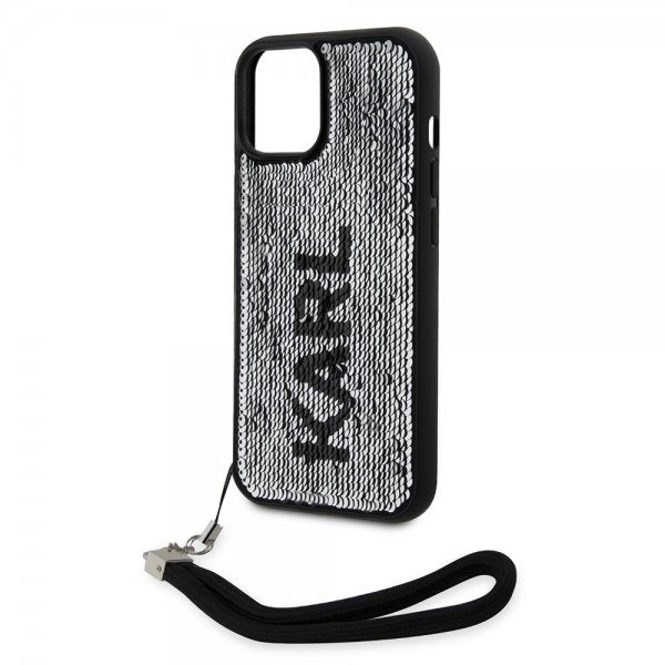 Karl Lagerfeld iPhone 15 Skal Sequin Svart