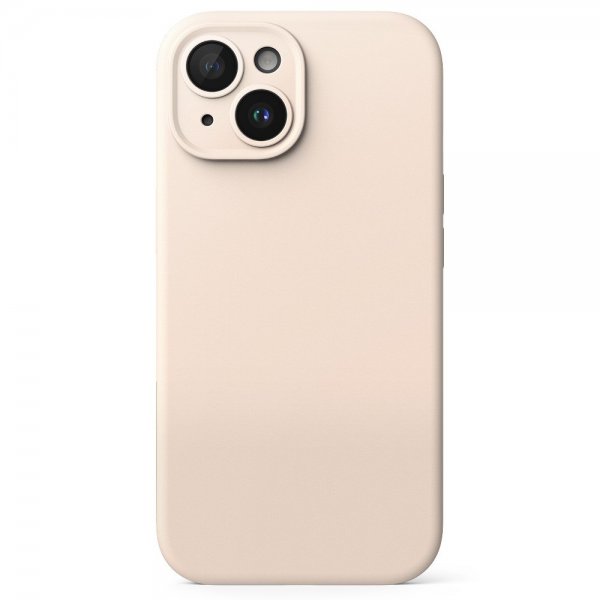 Ringke iPhone 15 Skal Silicone Magnetic Pink Sand