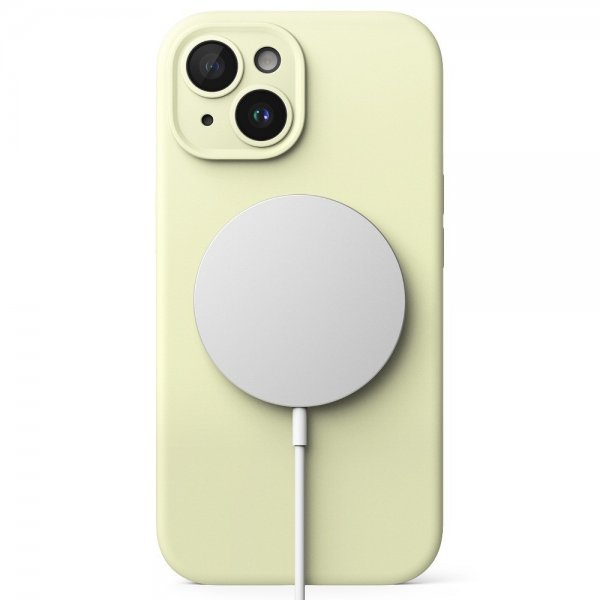 Ringke iPhone 15 Skal Silicone Magnetic Sunny Lime