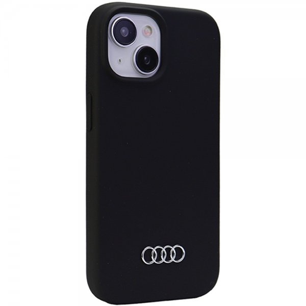 Audi iPhone 15 Skal Silicone Svart