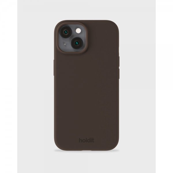 holdit iPhone 15 Skal Silikon Chocolate