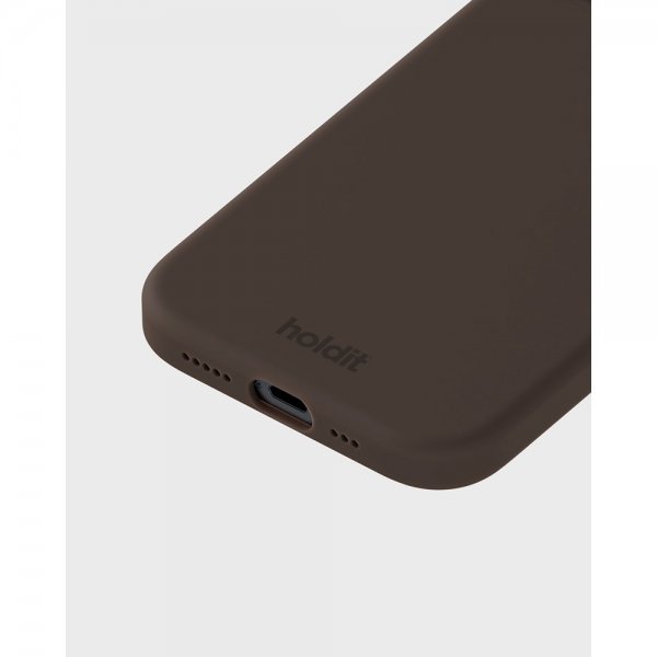 holdit iPhone 15 Skal Silikon Chocolate