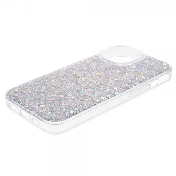 Nordic Covers iPhone 15 Skal Sparkle Series Stardust Silver