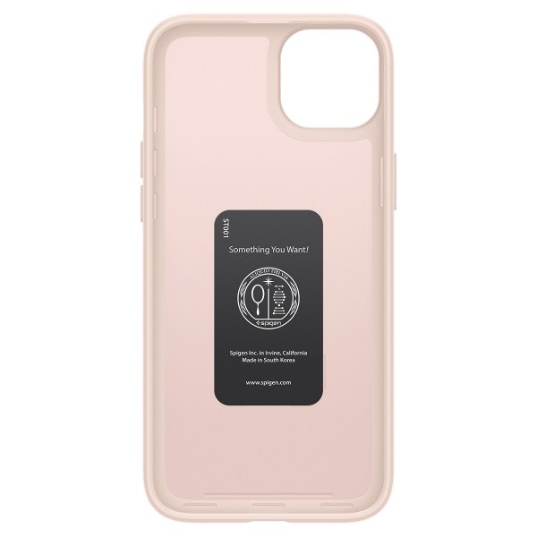 Spigen iPhone 15 Skal Thin Fit Pink Sand