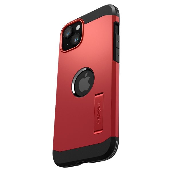 Spigen iPhone 15 Skal Tough Armor MagFit Röd