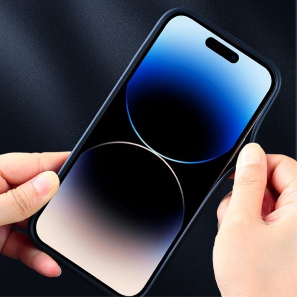 X-Level iPhone 15 Skal Tygtextur Blå