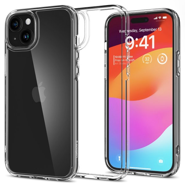 Spigen iPhone 15 Skal Ultra Hybrid Crystal Clear
