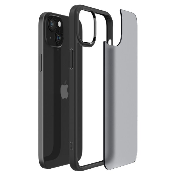 Spigen iPhone 15 Skal Ultra Hybrid Frost Black