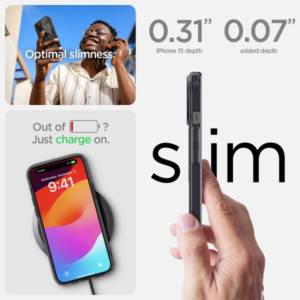 Spigen iPhone 15 Skal Ultra Hybrid MagFit Zero One