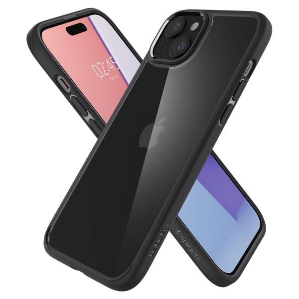 Spigen iPhone 15 Skal Ultra Hybrid Matte Matte Black