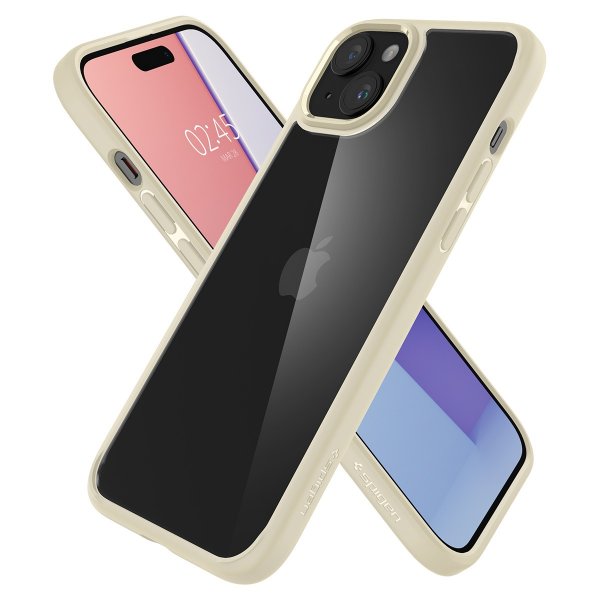 Spigen iPhone 15 Skal Ultra Hybrid Mute Beige