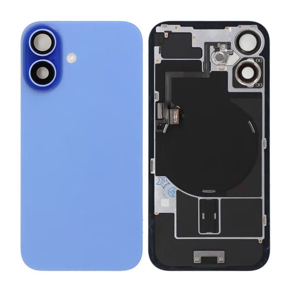 iPhone 16 Baksida Glas - Blå