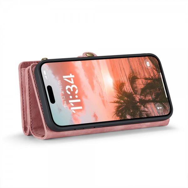 CaseMe iPhone 16 Fodral 008 Series Löstagbart Skal Rosa