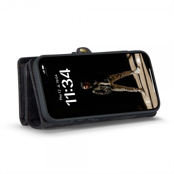 CaseMe iPhone 16 Fodral 008 Series Löstagbart Skal Svart