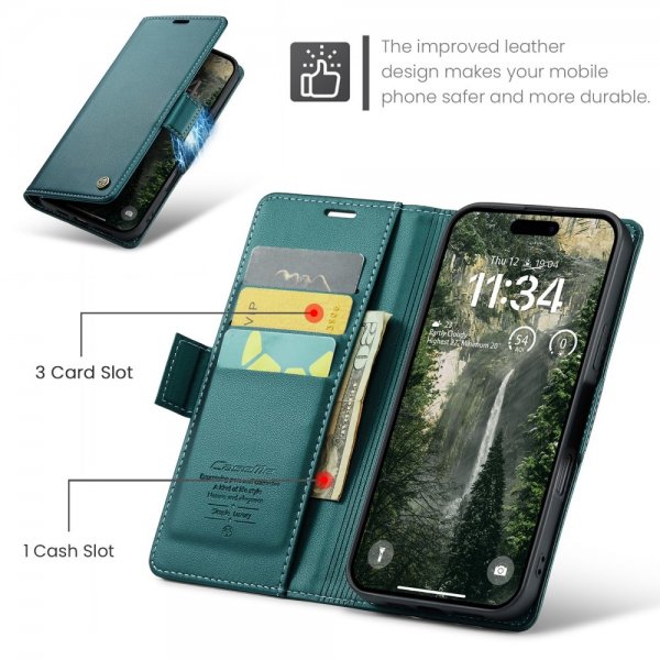 CaseMe iPhone 16 Fodral 023 Series Grön