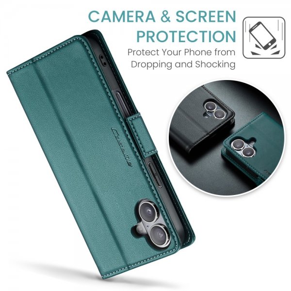 CaseMe iPhone 16 Fodral 023 Series Grön