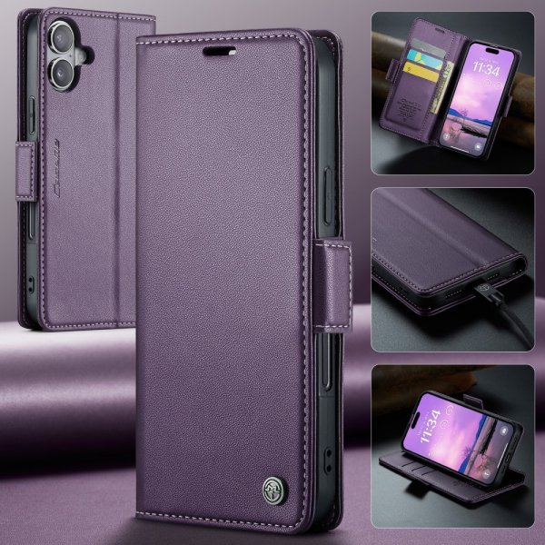CaseMe iPhone 16 Fodral 023 Series Lila