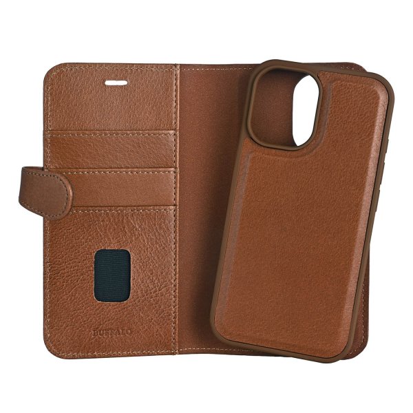 Buffalo iPhone 16 Fodral 2-i-1 MagSeries Brun