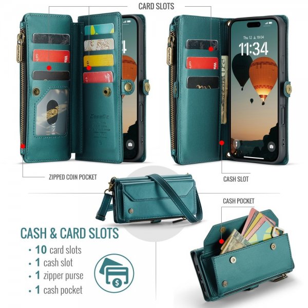 CaseMe iPhone 16 Fodral C36 Series Grön