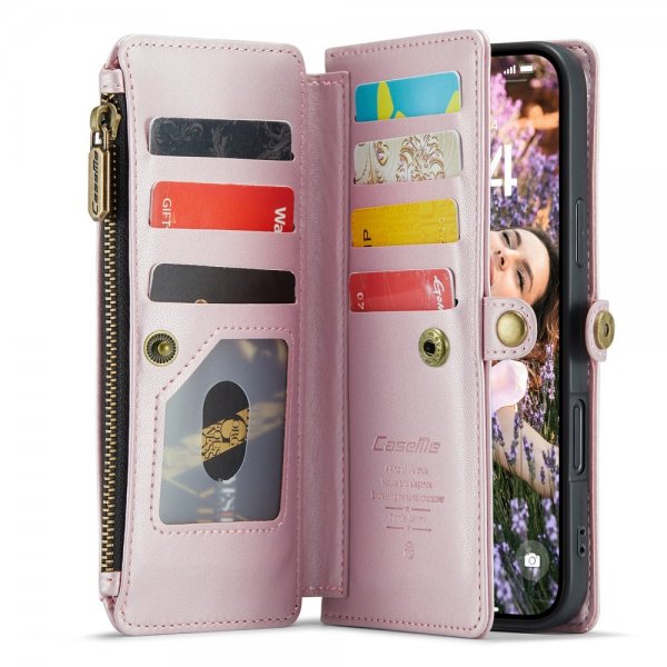 CaseMe iPhone 16 Fodral C36 Series Rosa