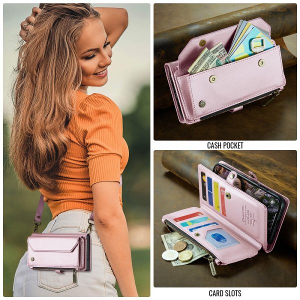 CaseMe iPhone 16 Fodral C36 Series Rosa