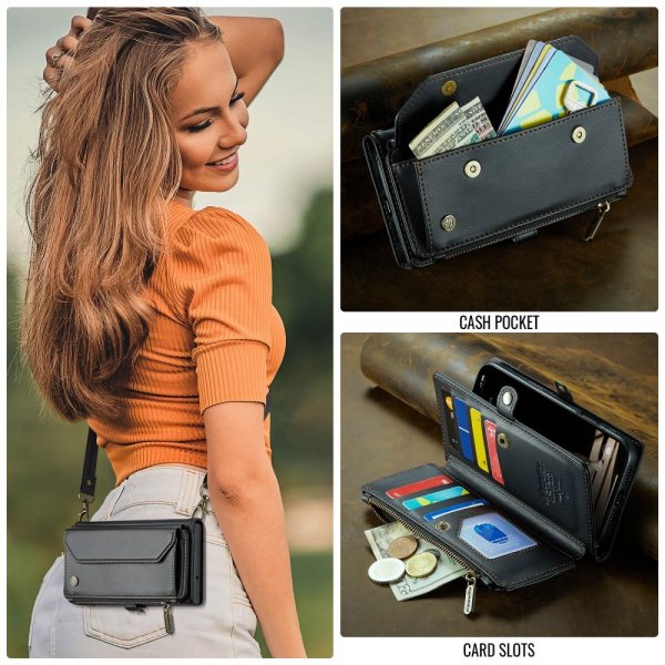 CaseMe iPhone 16 Fodral C36 Series Svart