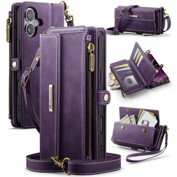 CaseMe iPhone 16 Fodral C39 Series Lila
