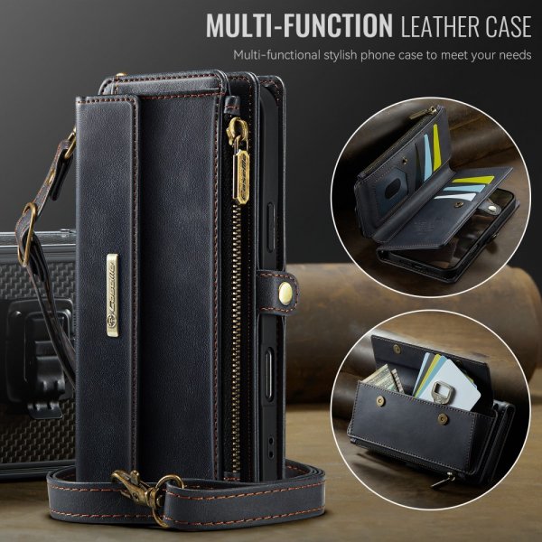 CaseMe iPhone 16 Fodral C39 Series Svart