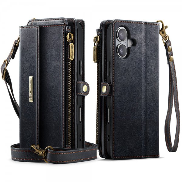 CaseMe iPhone 16 Fodral C39 Series Svart
