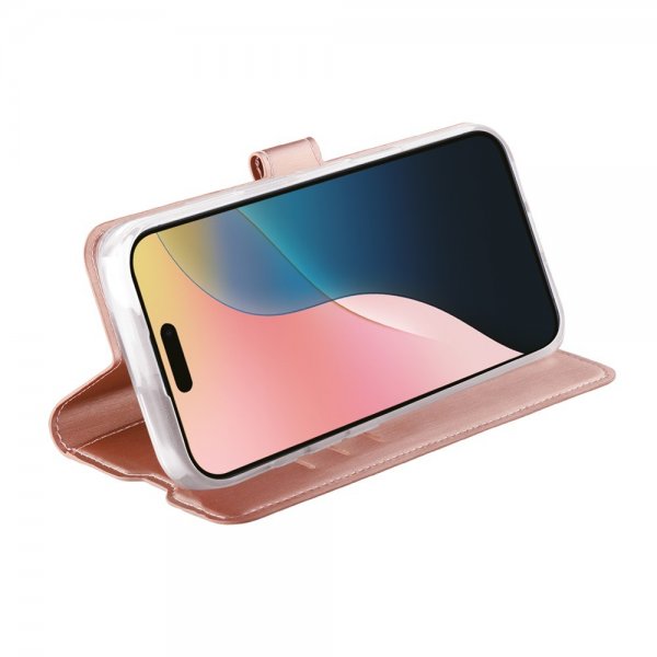 Vivanco iPhone 16 Fodral Classic Wallet Roseguld