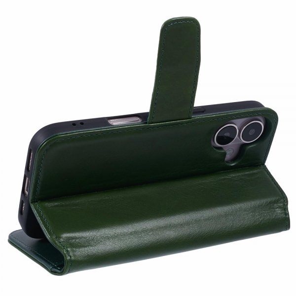 Nordic Covers iPhone 16 Fodral Essential Leather Juniper Green