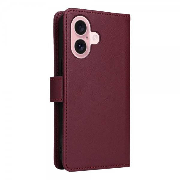 Betopnice iPhone 16 Fodral med Löstagbart Skal 005 Röd