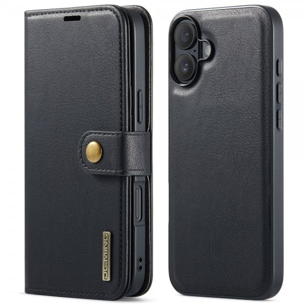 Dg.Ming iPhone 16 Fodral med Löstagbart Skal Svart
