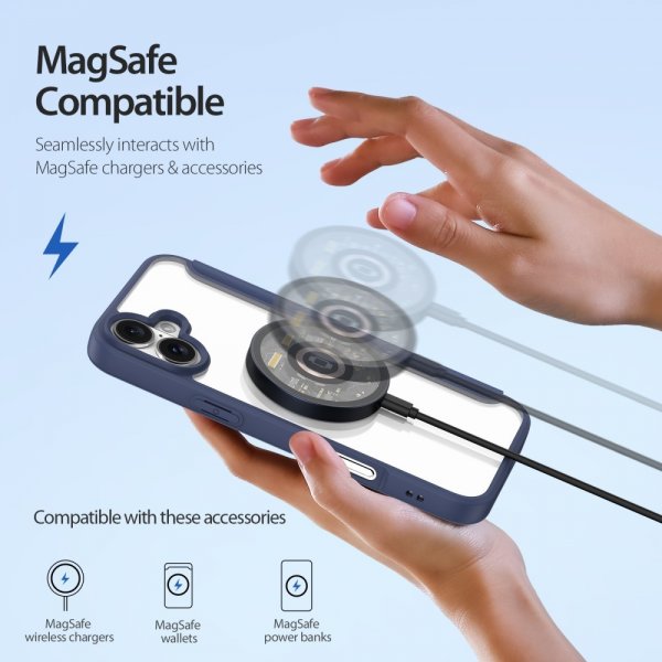 Dux Ducis iPhone 16 Fodral Skin X Pro Series MagSafe Blå