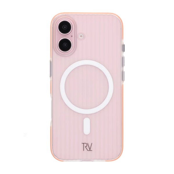 Rvelon iPhone 16 Skal Korrugerad MagSafe Orange