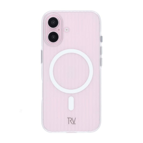 Rvelon iPhone 16 Skal Korrugerad MagSafe Transparent