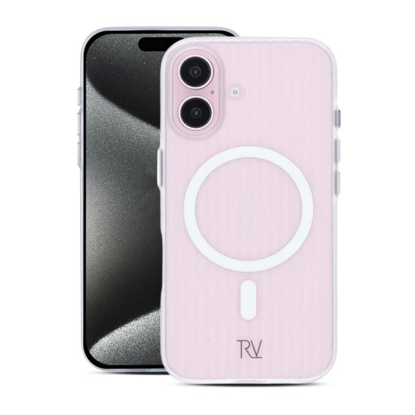 Rvelon iPhone 16 Skal Korrugerad MagSafe Transparent