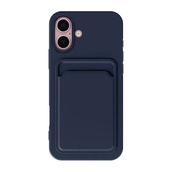 iPhone 16 Skal Korthållare Blå