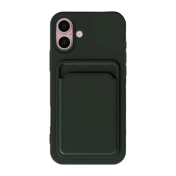 iPhone 16 Skal Korthållare Grön