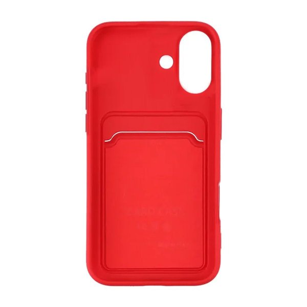 iPhone 16 Skal Korthållare Röd