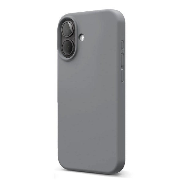 Rvelon iPhone 16 Skal Silikon Grå