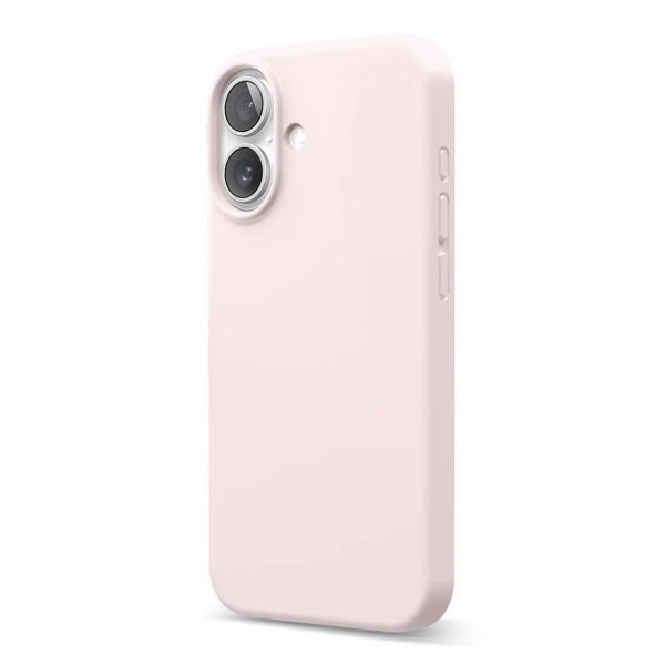 Rvelon iPhone 16 Skal Silikon Rosa