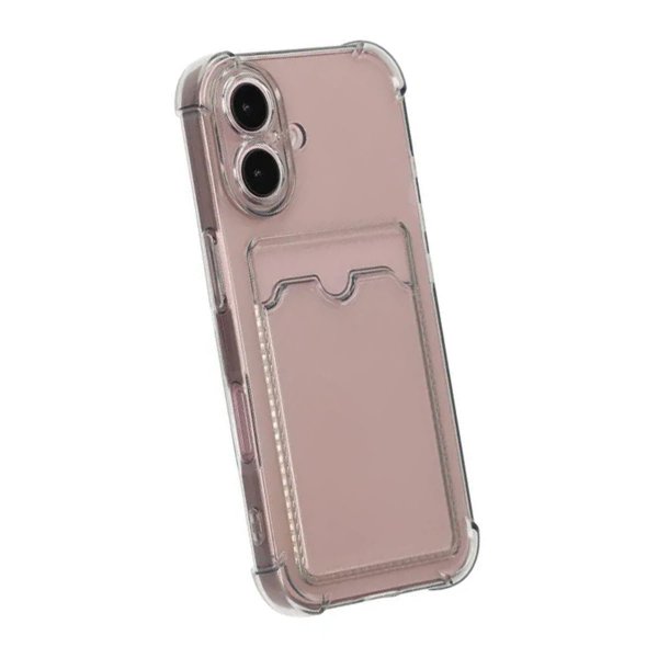iPhone 16 Plus Skal Korthållare Stöttåligt Svart